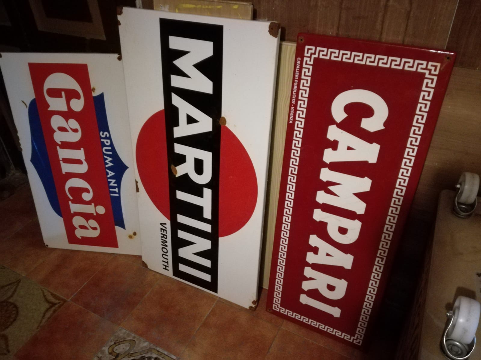 targhe pubblicitarie in ferro smaltato